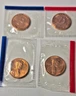 1987P & D Memorial Cents, Two Coins in OM Cello Plus Mint Tokens
