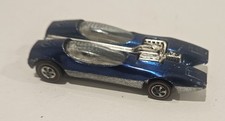 Vtg Hot Wheels Redline 1969 Blue Spittin' Image Off White Int.