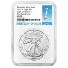 2021-W Burnished $1 Type 2 American Silver Eagle NGC MS70 FDI First Label
