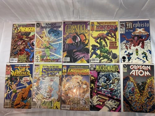 10 Old Vintage Comics Job Lot Bundle Marvel Dc Super Hero’s Hulk Spider-man