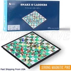 Folding Snakes & Ladders - Portable Magnetic Board Game for Kids 2-4 Players