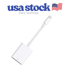 Apple MFi Lightning SD Card Reader Adapter for iPhone  iPad   Plug  Play