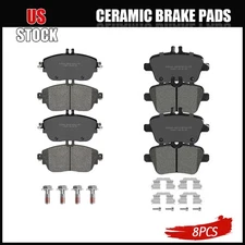 Front & Rear Ceramic Brake Pads Set for Mercedes-Benz B250e CLA250 GLA250 QX30