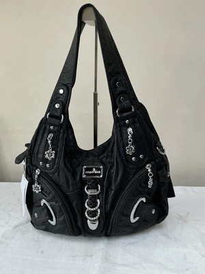 Trendy Angel Kiss Hobo Bag With Adjustable Shoulder Strap And Multiple Pockets