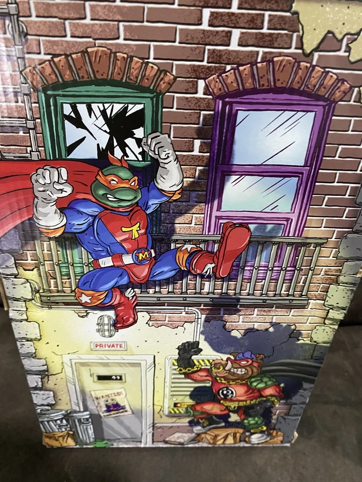 ❤️ tmnt Toys Teenage Mutant Ninja Turtles Sewer Heroes 4 Figure lot set ❤️ - Image 2 of 4