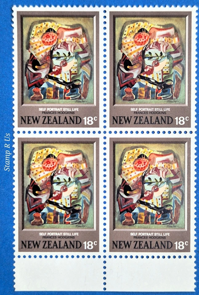 NEW ZEALAND 1973 - Art Paintings by Frances Hodgkins - Mint Stamp Set - M/XF/NH - Image 2 of 4