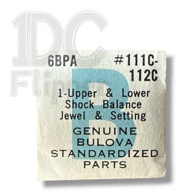 Bulova 6BPA SHOCK BALANCE SETTING #111C-112C 6CHAC, 6COAC, 6CMA, 6CMAC NOS