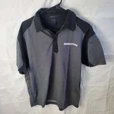 North End Sport Shirt Men's M Gray Polo Bridgestone Employee Work Uniform Golf
