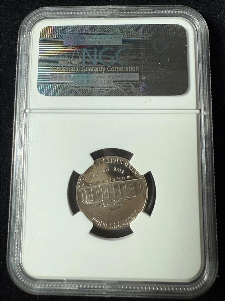 1971 S JEFFERSON NICKEL 5C PF69 ULTRA CAMEO NGC PR69 DCAM UCAM SKU 3705 - Image 2 of 2