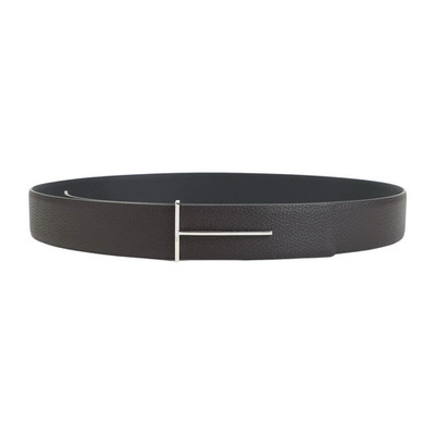 TOM FORD Brown/Black Leather 35mm Reversible Belt New And Authentic
