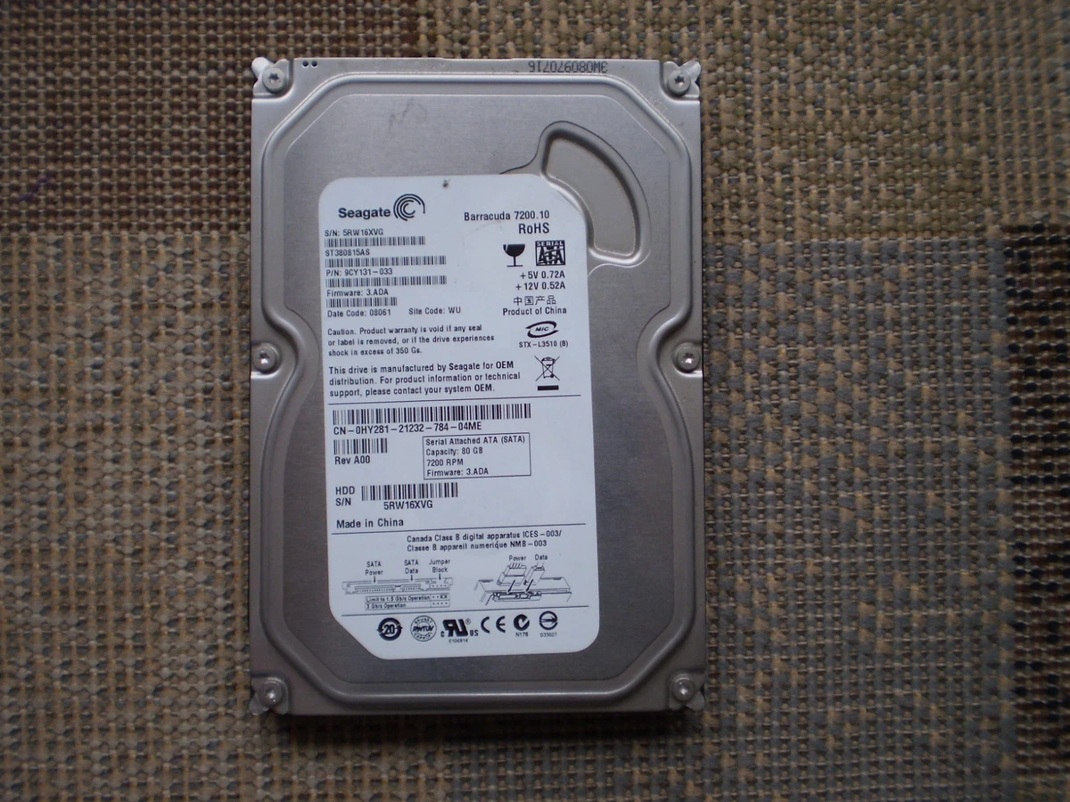 Seagate 80 GB Internal Hard Disk Drives for sale | eBay