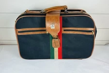 Vintage DELTA Airlines Carry-On Travel Bag BON VOYAGE pilot Bag Suitcase