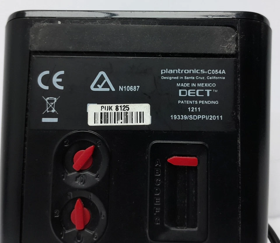 Plantronics Wireless Headset Base Station C054A - Image 3 of 4