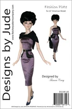 Fashion Plate Doll Clothes Sewing Pattern 22" American Model Dolls Tonner