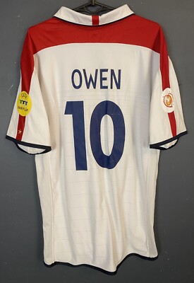 MENS ENGLAND NATIONAL 2004/2005 MICHAEL OWEN SOCCER FOOTBALL SHIRT