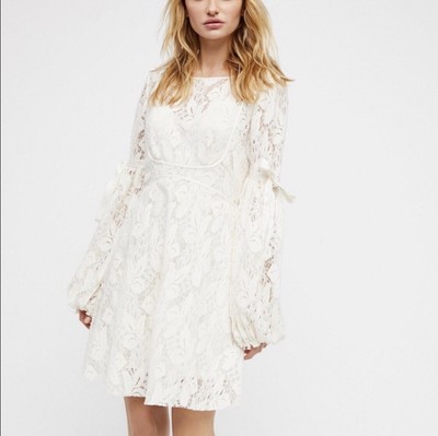 Free People Ruby Ivory Lace Dress 
