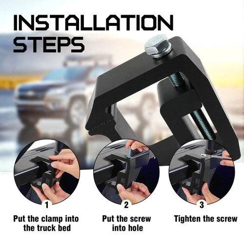 6PCS Ute Canopy Mounting Clamps Removable G Clamps fit most Truck Cover Cap NEW - Bild 4 von 15
