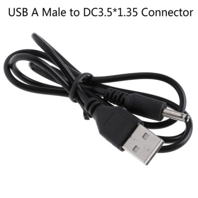 1Pc USB A Male to DC 3.5*1.35mm Connector Charger Power Cable Cord-lk