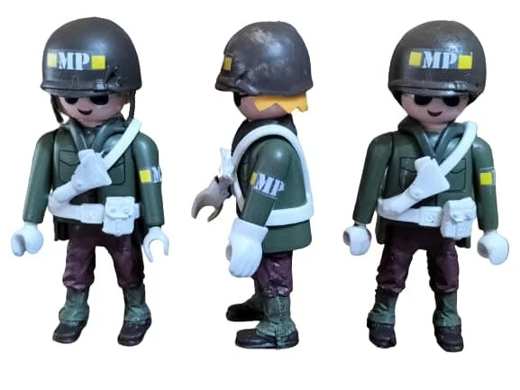 PLAYMOBIL CUSTO1 FIGURA SOLDADO POLICIA MILITAR EE,UU PRECIO UND