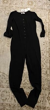 NWT Lusofie Women Small Black One Piece Sleepwear Pajama NWT