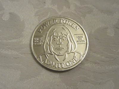 SDCC 2016 POWER TOKEN COIN MOTU MASTERS OF THE UNIVERSE HE-MAN SUPER7 MOTUC