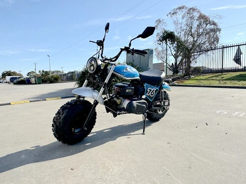 MB200X TrailMaster Hurricane Mini Bike Coleman Full sized REC-REG E-start BLUE - Picture 11 of 20
