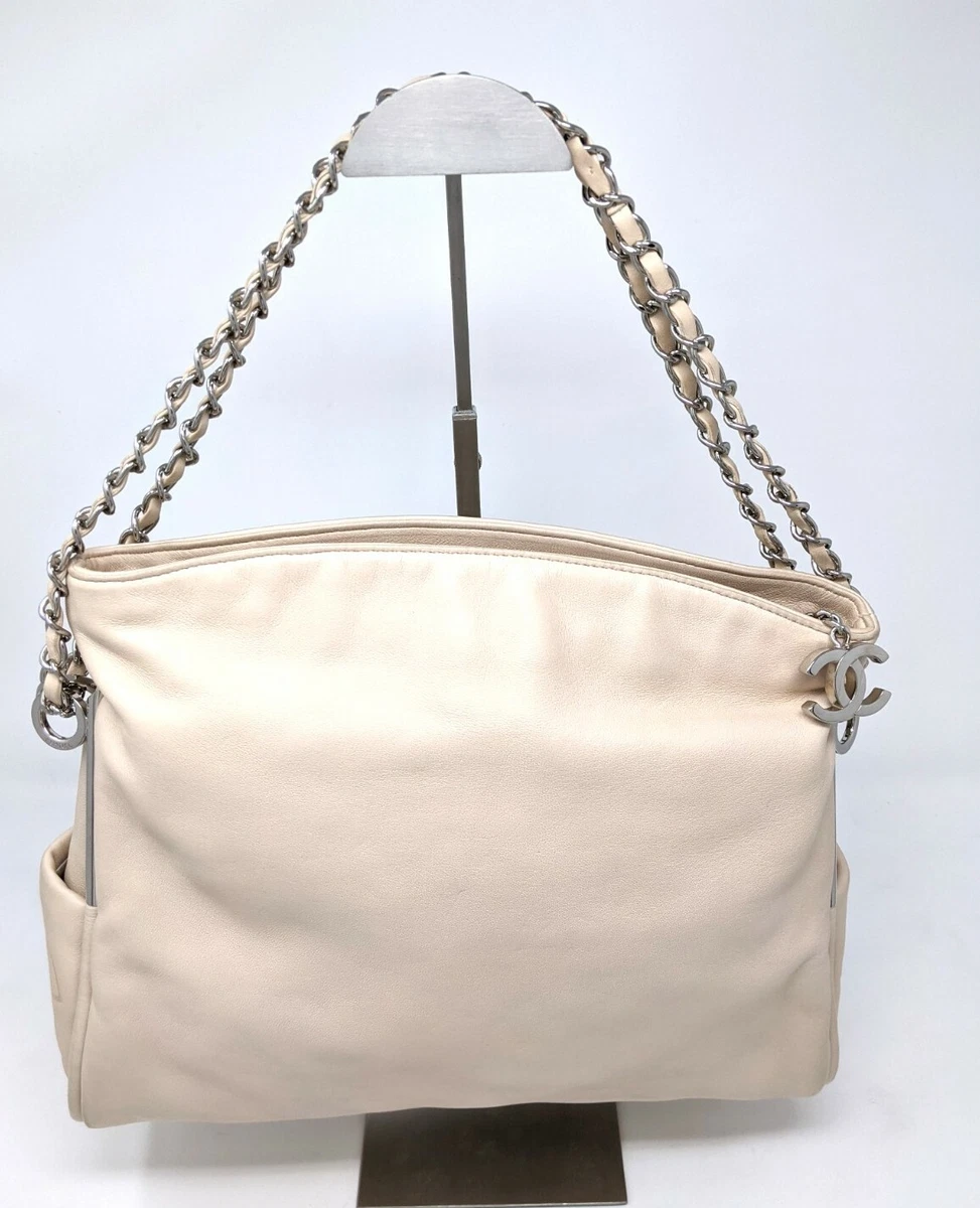 Chanel Pink Bag Ultimate Shoulder Bag Blush Nude Lambskin Leather