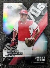 2020 Topps Chrome JOHNNY BENCH Decade of Dominance Die-Cut Refractor DOD-6 REDS