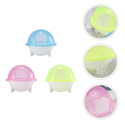 3 Pcs Pet Bad Sand Gerbils Bad Lebensmittel Schüssel Chinchilla Bad Hamster