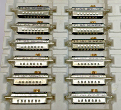 12 Stück ITT Cannon D-Sub Combi Steckverbinder Typ DBM-9W4P-K87  DBM9W4PK87
