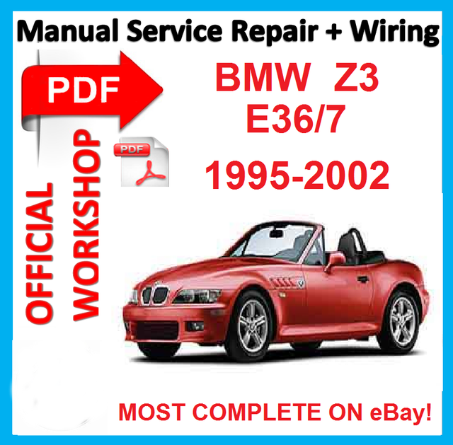  Official Manual Service Repair for BMW Z3 E36/7 1995 2002 Compra online en eBay