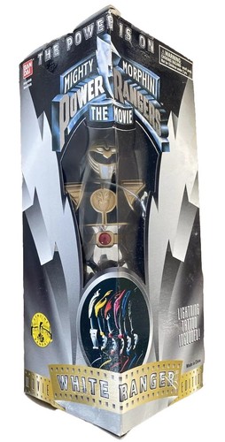 Bandai Mighty Morphin Power Rangers The Movie 1995 White Ranger. NIB ...