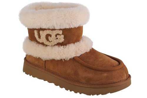 UGG Andra Tall Winter Boots Womens Size 6 Brown Leather | eBay display picture 1
