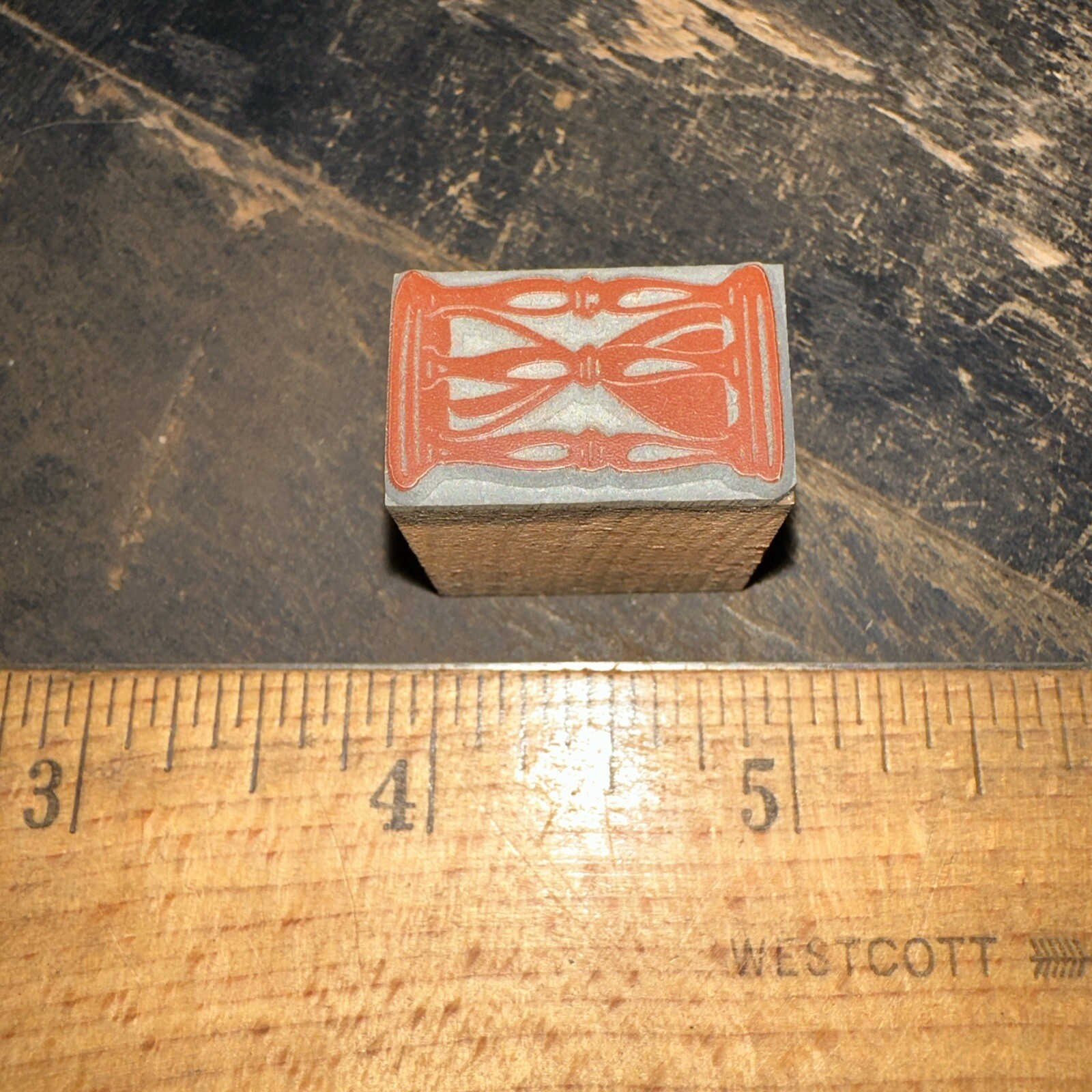 Printing Block “ Hour Glass “ Small Block