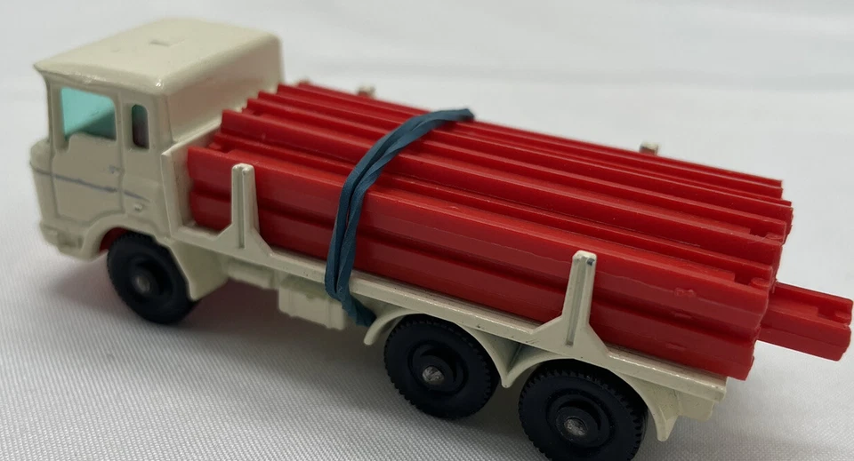 Camión viga Matchbox Lesney 58-C DAF BPW caja de plástico rojo tipo E Foto 4 de 4