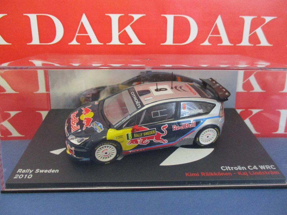 Die cast 1/43 Modellino Auto Citroen C4 WRC Rally Svezia 2010 K. Raikkonen - Immagine 4 di 4