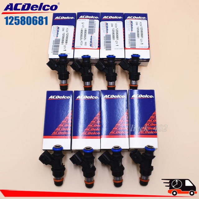 8Pcs 12580681 Fuel Injector AC Delco 2171621 Fits for Chevy GMC 4.8 5.