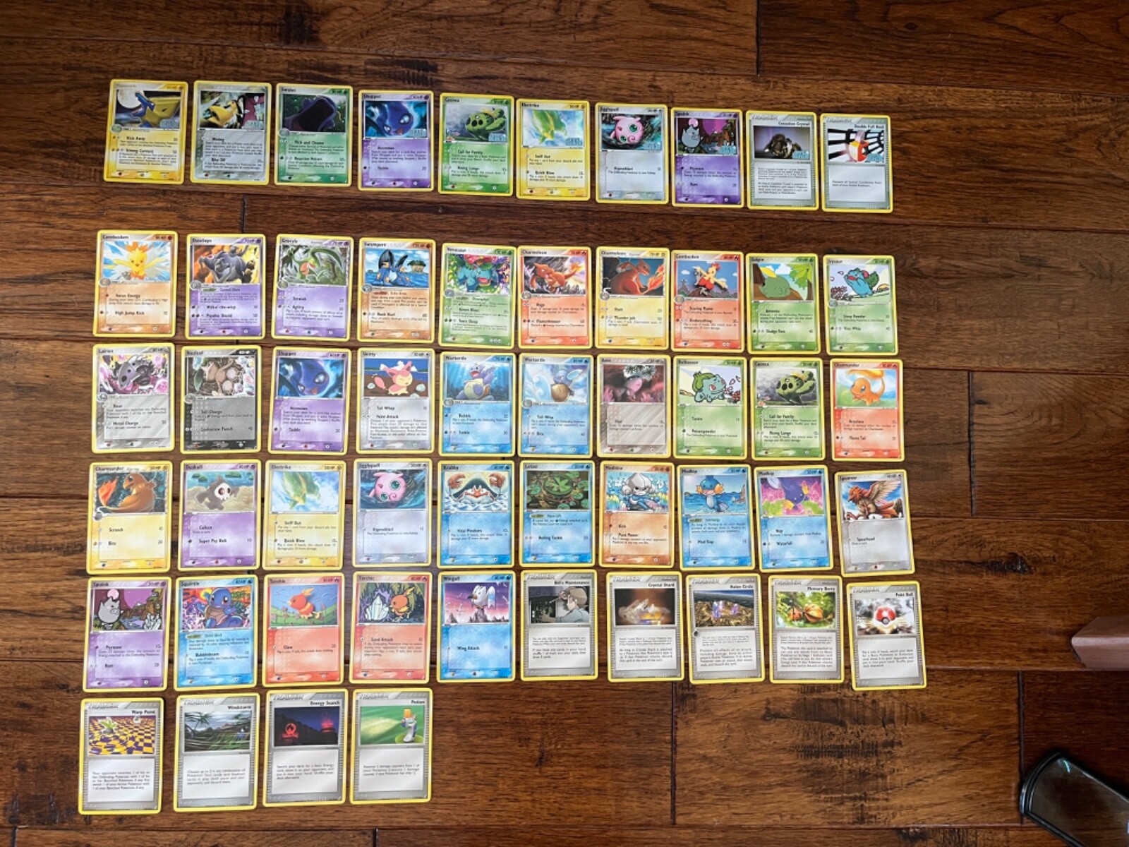 Pokemon 54 Card LOT EX Crystal Guardians 10 HOLO (s) NEVER Played + Bonus