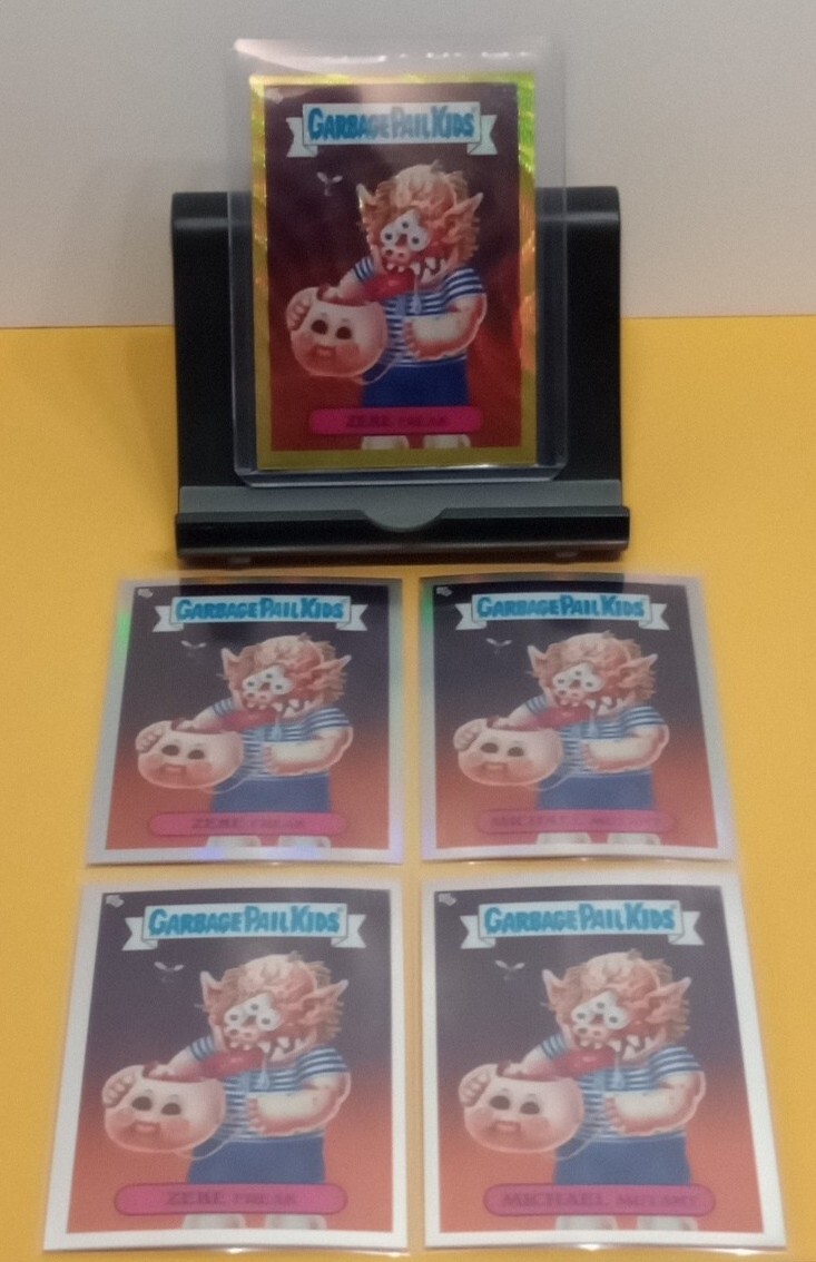 2022 Garbage Pail Kids Chrome 5 Card Lot Gold Wave Refractor ZEKE