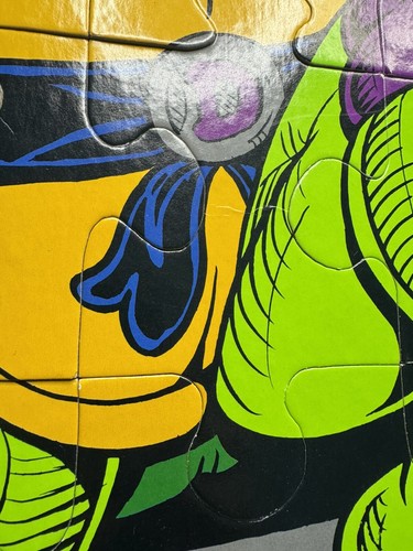 vintage TMNT Teenage Mutant Ninja Turtles 1990 DONATELLO Giant Floor Puzzle - Picture 10 of 23