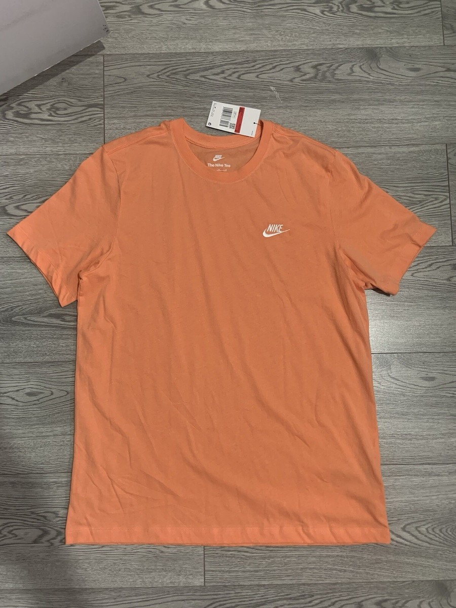 nike club tee orange