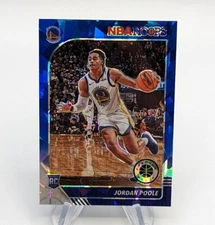 Jordan Poole 2019-20 Hoops Premium Stock Blue Cracked Ice Prizm RC #223 Warriors