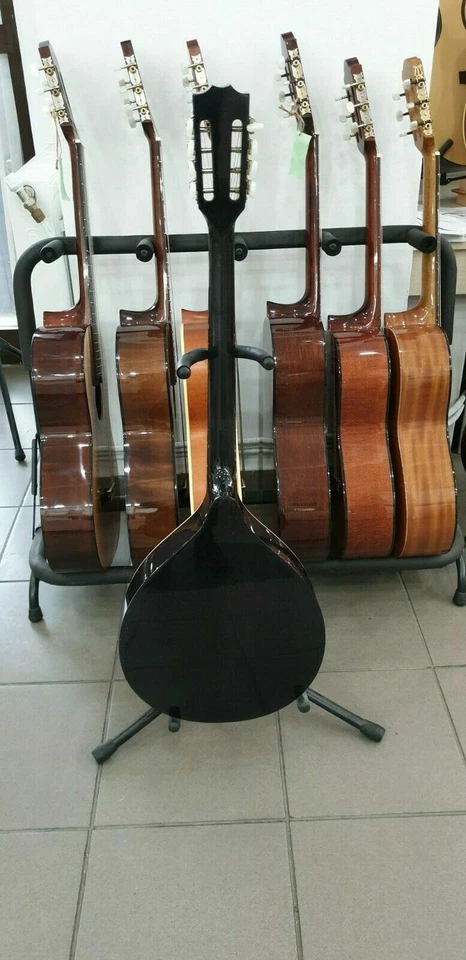 Black octave mandolin, short scale Irish bouzouki, made in Romania, solid wood - Image 4 of 4