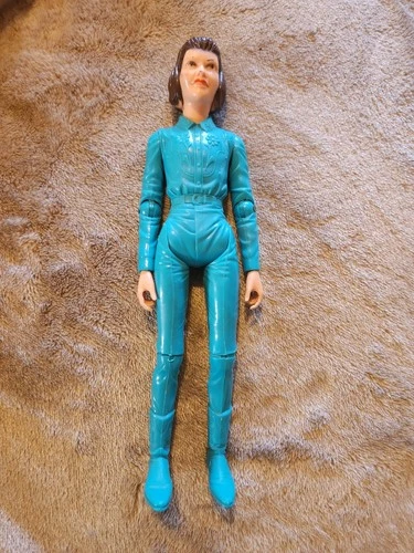 Vintage Marx Johnny West Doll Janice West 9” Cowgirl Action Figure - Blue