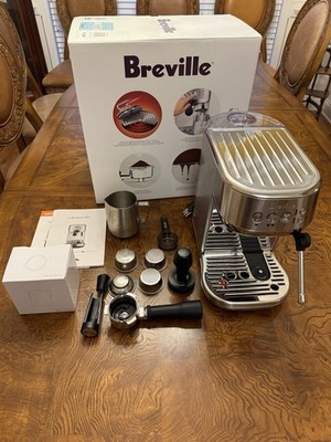Breville BES500BSS Bambino Plus Espresso Machine with Accessories