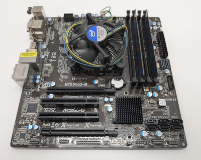 ASRock B75 Pro3-M mATX Motherboard Intel Core i5-3570 3.4GHz 8GB DDR3 RAM  IO SH