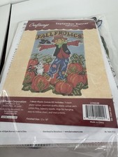 Craftways September Banner Fall Frolics Plastic Canvas Kit NEW