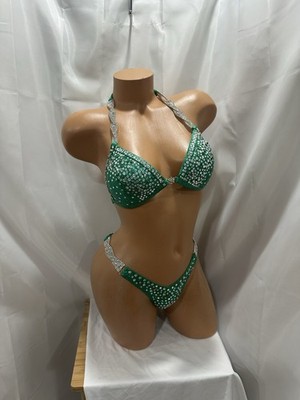 Competition Wellness Bikini  suit 34B   CUP   Small Bottom NEW SUIT HANDMADE