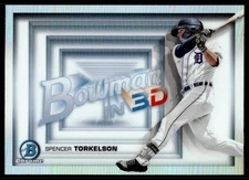 Spencer Torkelson 2022 Bowman #B3D-11 Bowman in 3D Detroit Tigers Baseball Card
