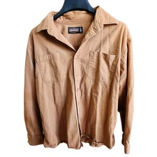 Jesse James Industrial Workwear Heavy Cotton Shirt – Size Large – Brown